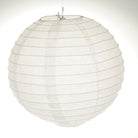 White Round Paper Lamps 12" ALL PARTY SUPPLIES Pretty UR Party