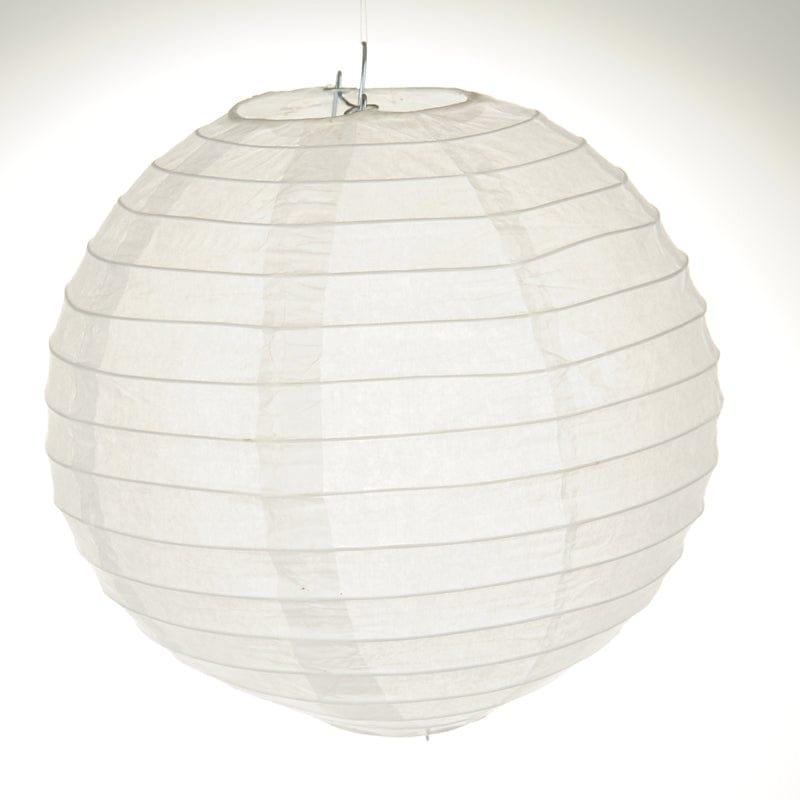 White Round Paper Lamps 12" ALL PARTY SUPPLIES Pretty UR Party