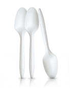 White Plastic Spoons - Pack of 20 THEME PARTIES Pretty UR Party