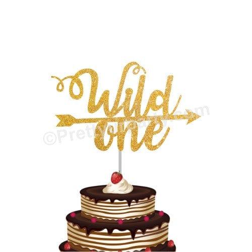 Wild One Cake Topper HANDCRAFTED Pretty UR Party