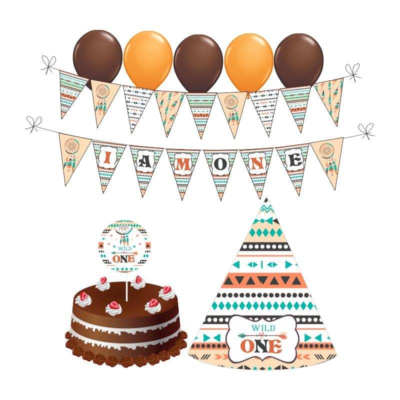 Wild One Birthday Decorations for Boys PACKAGES Pretty UR Party