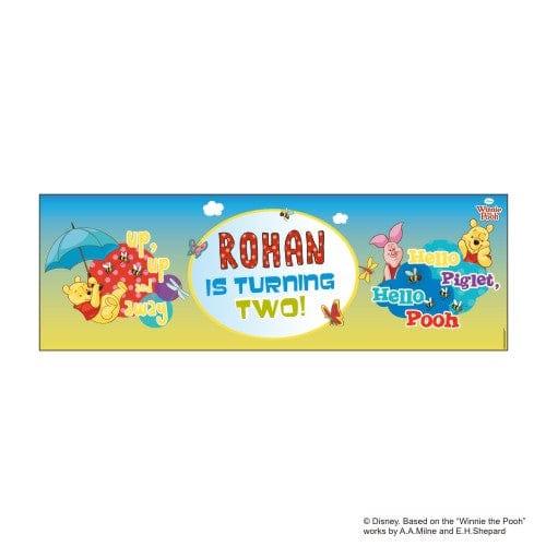 Personalized Winnie the Pooh Birthday Banner 30in ALL PARTY SUPPLIES Pretty UR Party Default Title