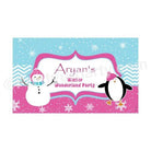 Winter Wonderland Theme Backdrop PERSONALISED Pretty UR Party Default Title