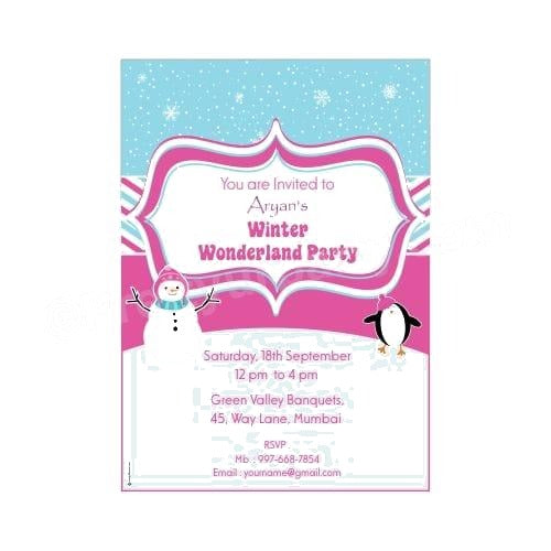 Winter Wonderland E-Invitations