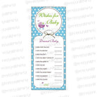 Green & Purple Wishes for baby BABY SHOWER Pretty UR Party