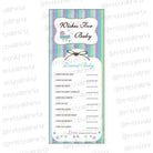 Blue & purple  Wishes for baby BABY SHOWER Pretty UR Party