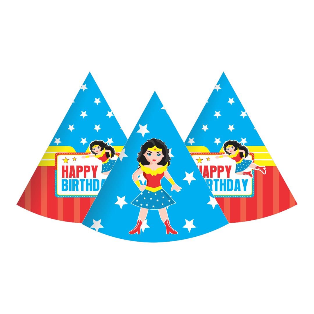 Wonder Woman Party Decorations Package - 70 Pieces Combo BIRTHDAYS Pretty UR Party