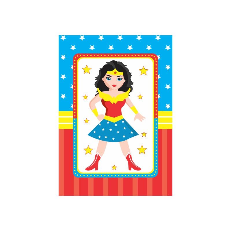 Wonder Woman Party Decorations Package - 70 Pieces Combo BIRTHDAYS Pretty UR Party