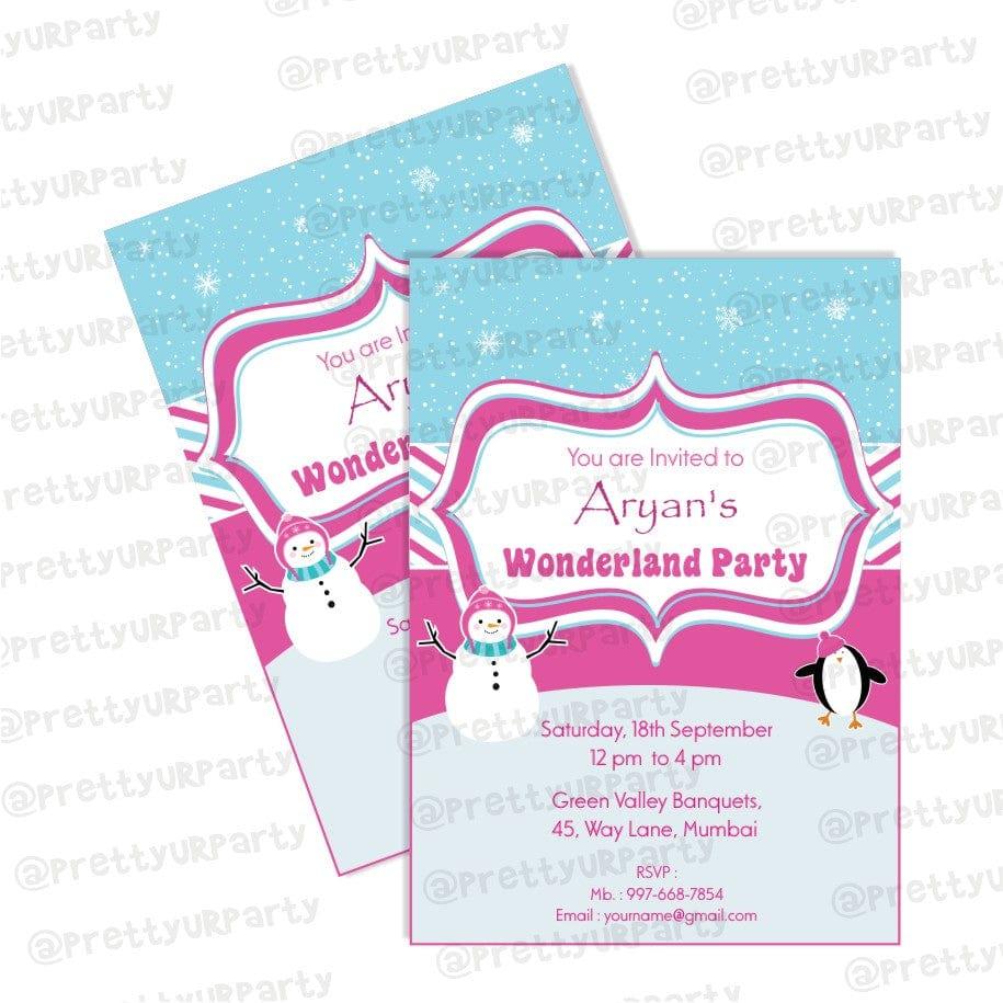 Winter Wonderland Invitations THEME PARTIES Pretty UR Party Default Title