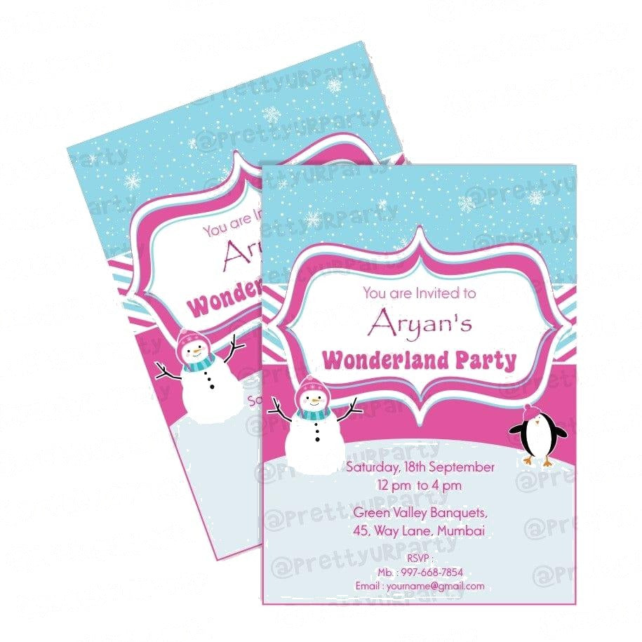 Winter Wonderland Invitations