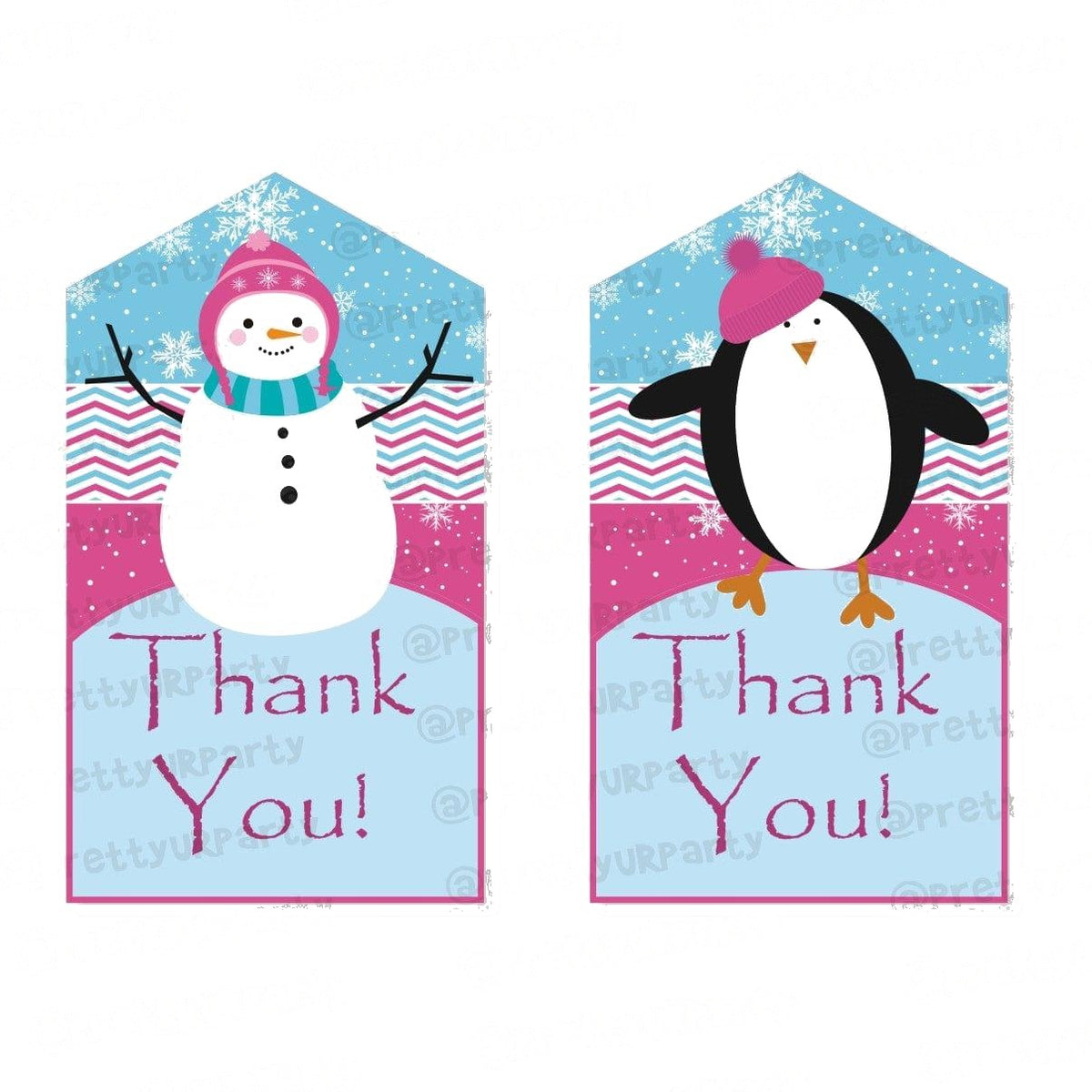 Winter Wonderland Thank you Tags
