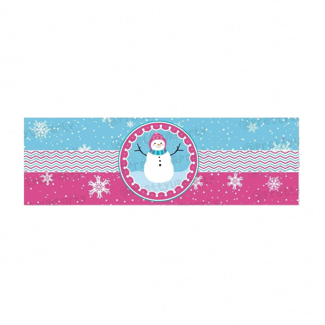 Winter Wonderland Theme Wrist Bands - Pack of 10
