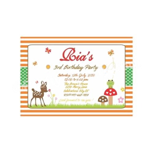 Woodland/Forest Theme E-Invitations
