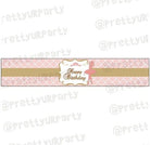 Pink and Gold Ballet Wrist Bands - Pack of 10 THEME PARTIES Pretty UR Party Default Title