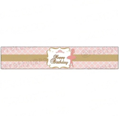 Pink and Gold Ballet Wrist Bands - Pack of 10