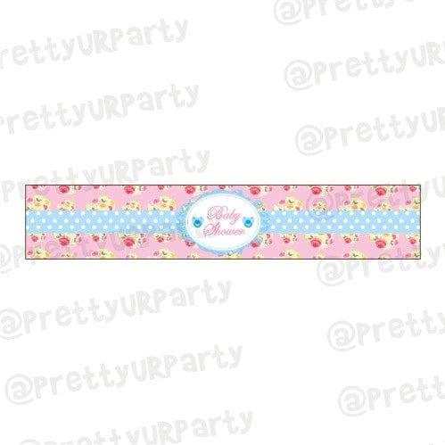 Shabby Chic Baby Shower Wrist Bands - Pack of 10 BABY SHOWER Pretty UR Party Default Title