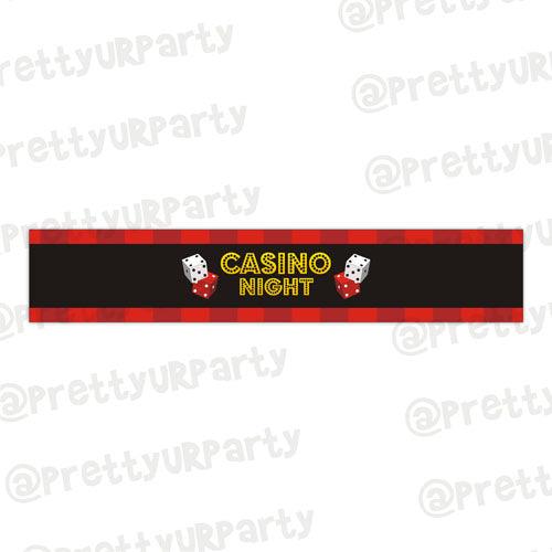 Casino Night Wrist Bands - Pack of 10 ALL PARTY SUPPLIES Pretty UR Party Default Title
