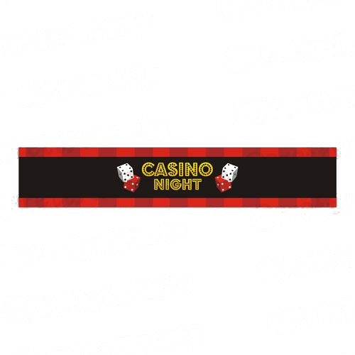 Casino Night Wrist Bands - Pack of 10