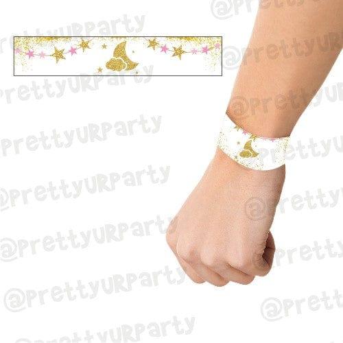 Twinkle Twinkle Little Star Pink Wrist Bands - Pack of 10 THEME PARTIES Pretty UR Party Default Title
