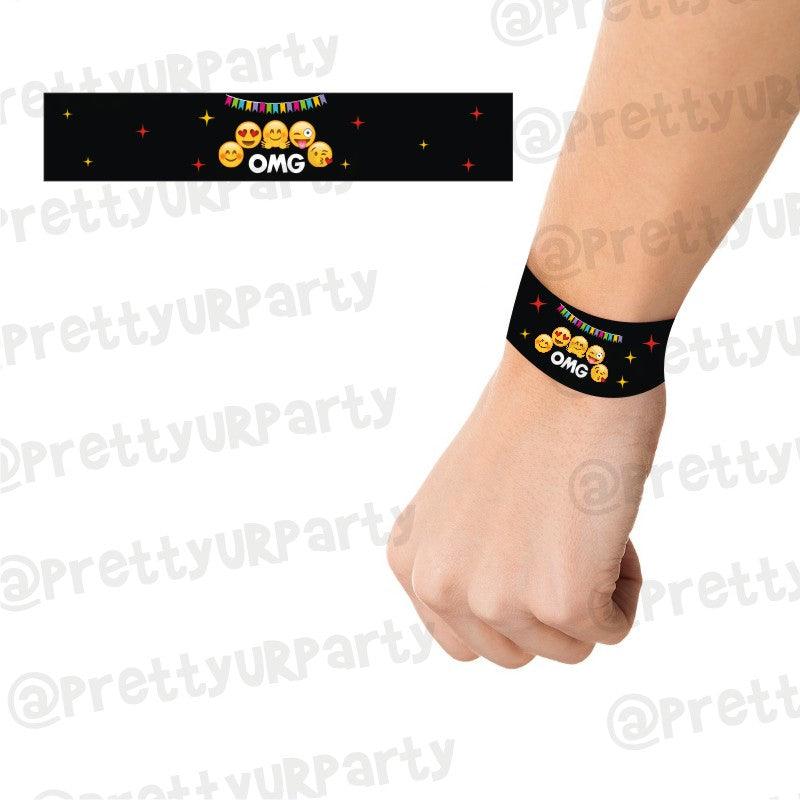 Emoji Theme Wrist Bands - Pack of 10 THEME PARTIES Pretty UR Party Default Title