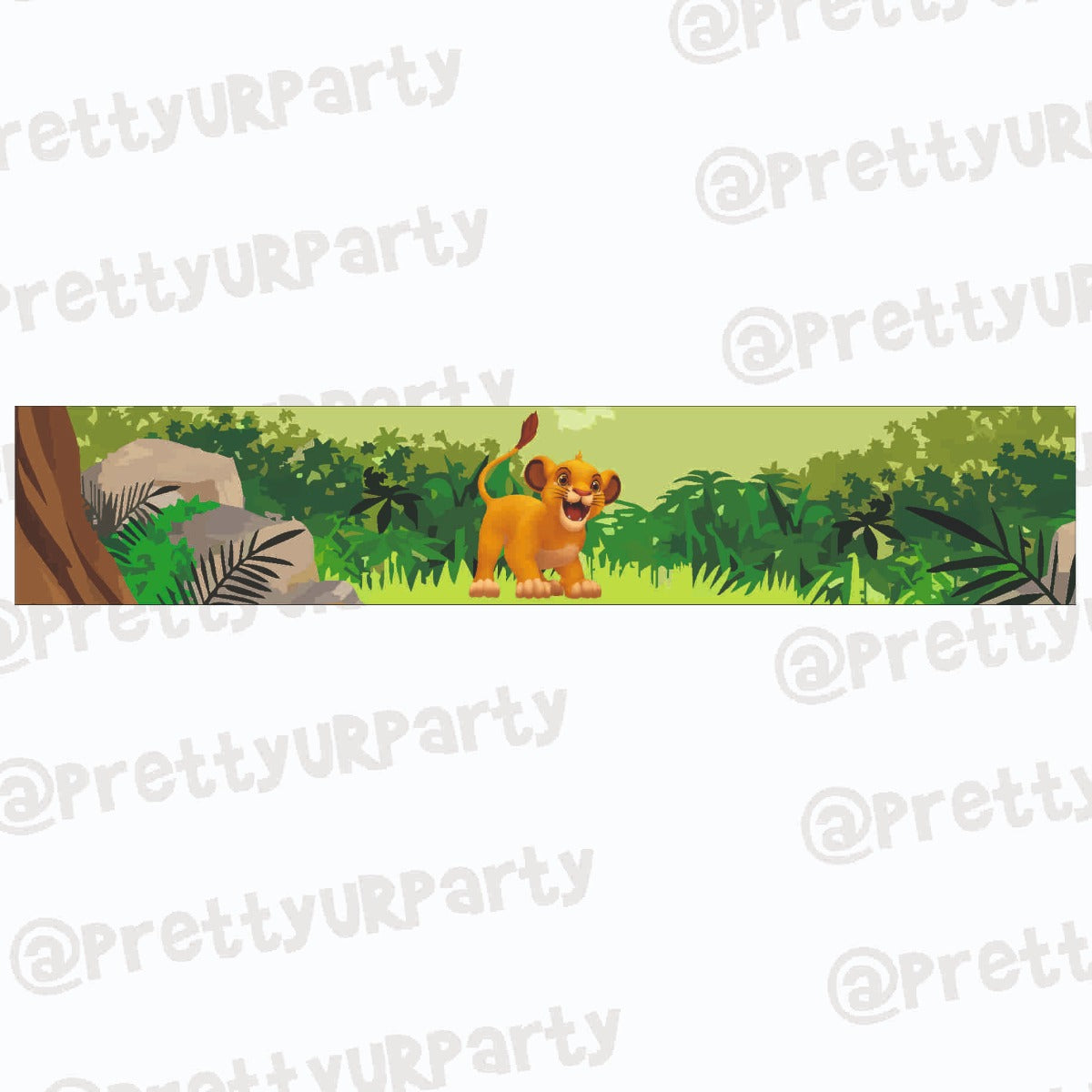 Lion King Theme Wrist Bands - Pack of 10 THEME PARTIES Pretty UR Party Default Title