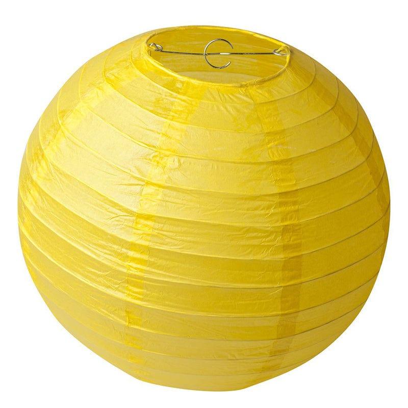 Yellow Round Paper Lamps 14" ALL PARTY SUPPLIES Pretty UR Party