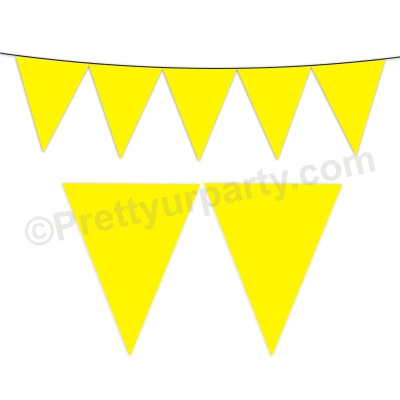 Yellow Plain Bunting BABY SHOWER Pretty UR Party Default Title