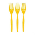 Yellow Plastic Forks THEME PARTIES Pretty UR Party