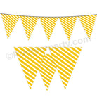 Yellow Stripes Bunting BABY SHOWER Pretty UR Party Default Title