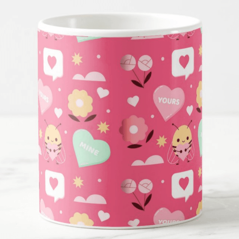 Yours and Mine Valentines Mug ALL PARTY SUPPLIES Pretty UR Party