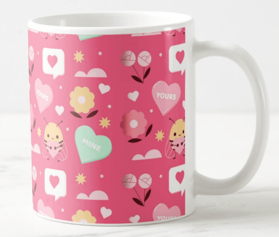 Yours and Mine Valentines Mug ALL PARTY SUPPLIES Pretty UR Party