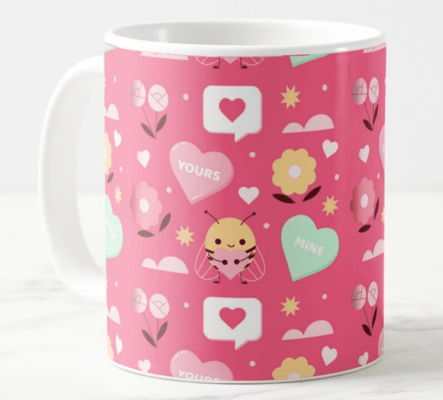 Yours and Mine Valentines Mug ALL PARTY SUPPLIES Pretty UR Party