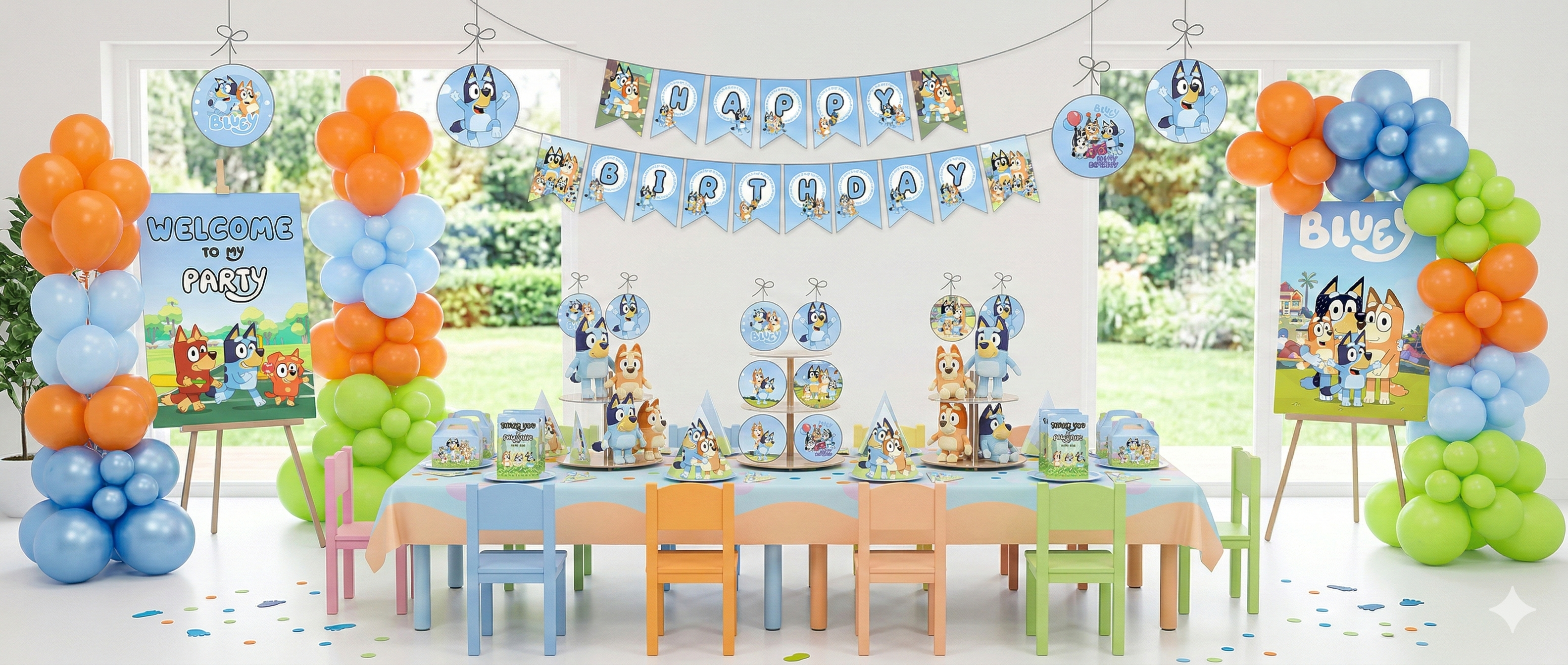 Bluey Theme Party Supplies