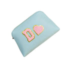 Blue Multipurpose Pouch with single Pocket | PU Leather Pouch with Motifs RETURN GIFTS PRETTY UR PARTY