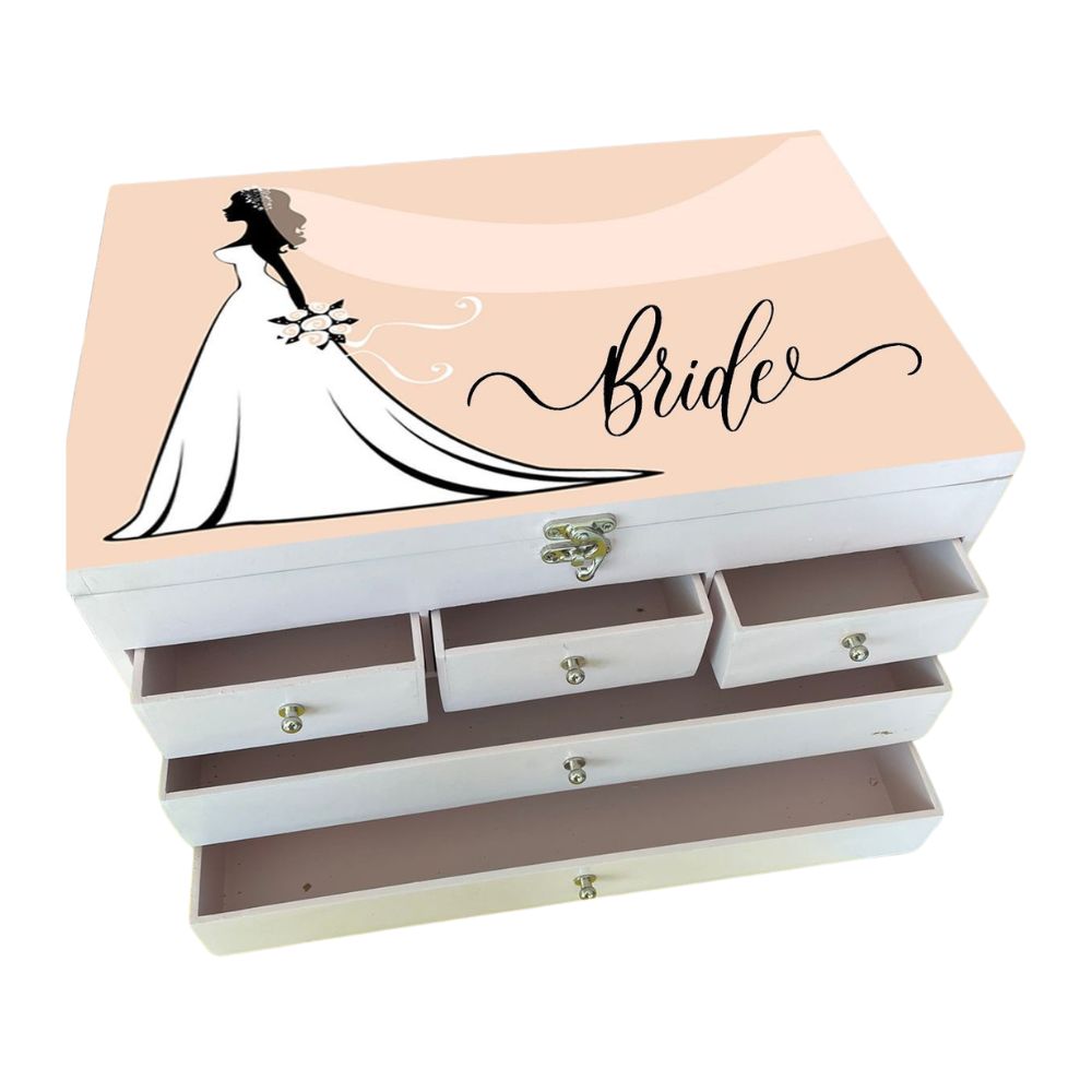 Wooden Vanity with 4 compartments