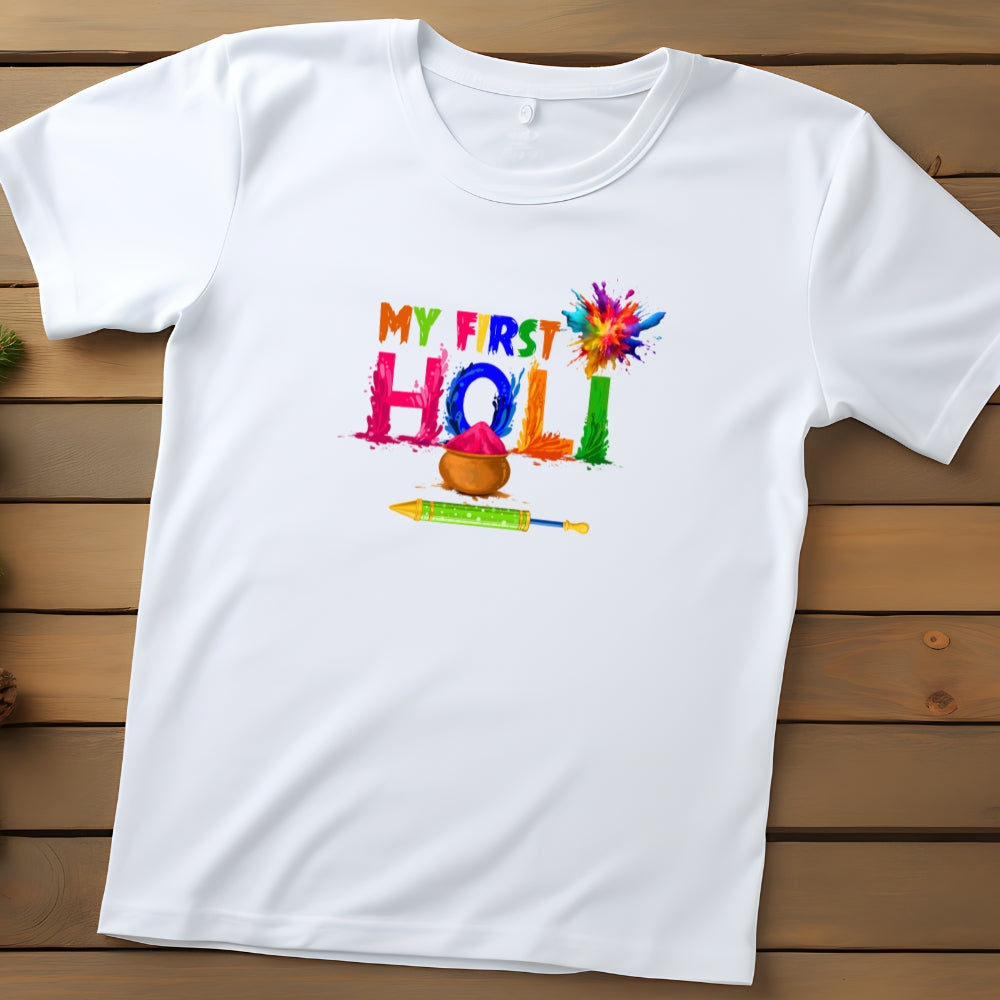 My first Holi T-shirt 02 HOLI Pretty UR Party