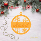 Personalized Acrylic Christmas Bauble 22 ALL PARTY SUPPLIES Pretty UR Party   