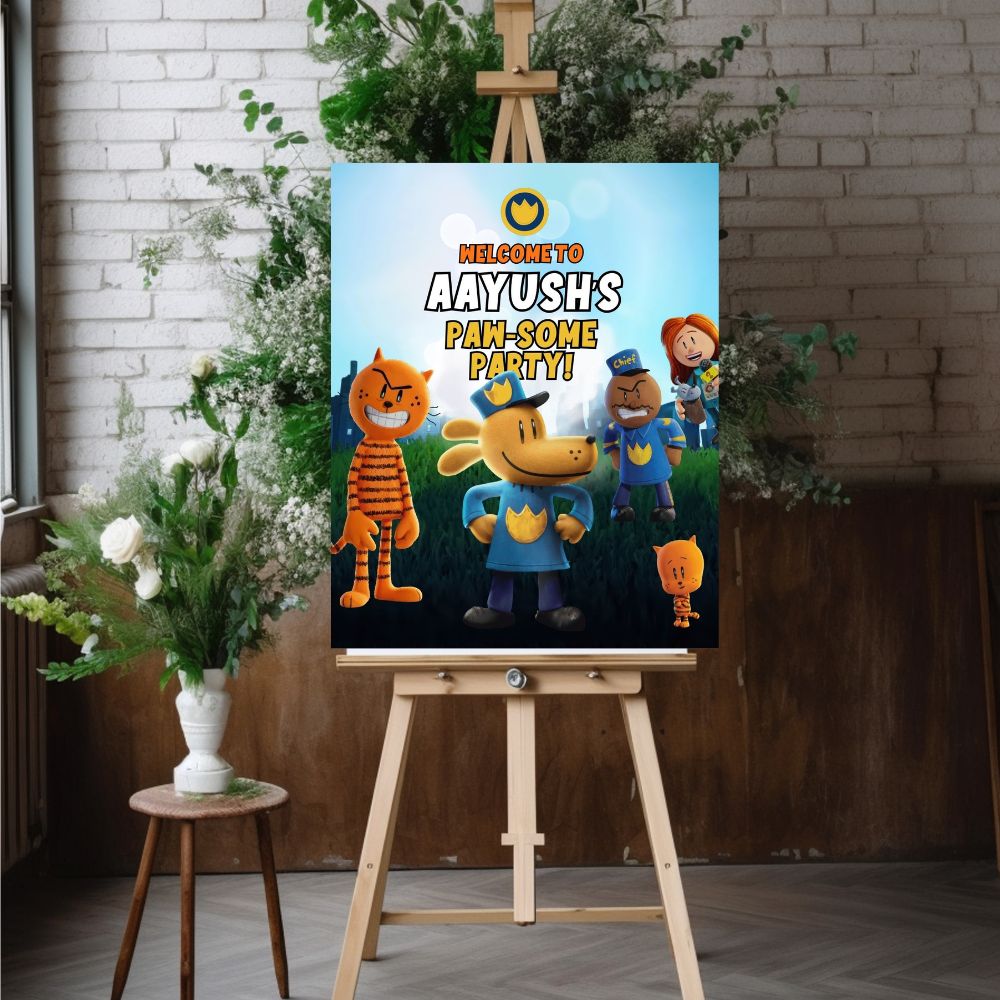 Dogman theme Welcome Poster / Board