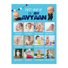 Boss Baby 1st Year Collage Board PERSONALISED Pretty UR Party