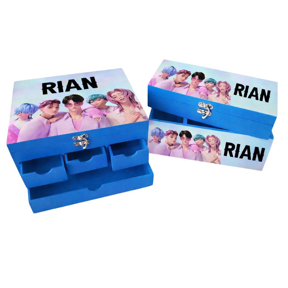 Personalised Wooden Organiser Combo