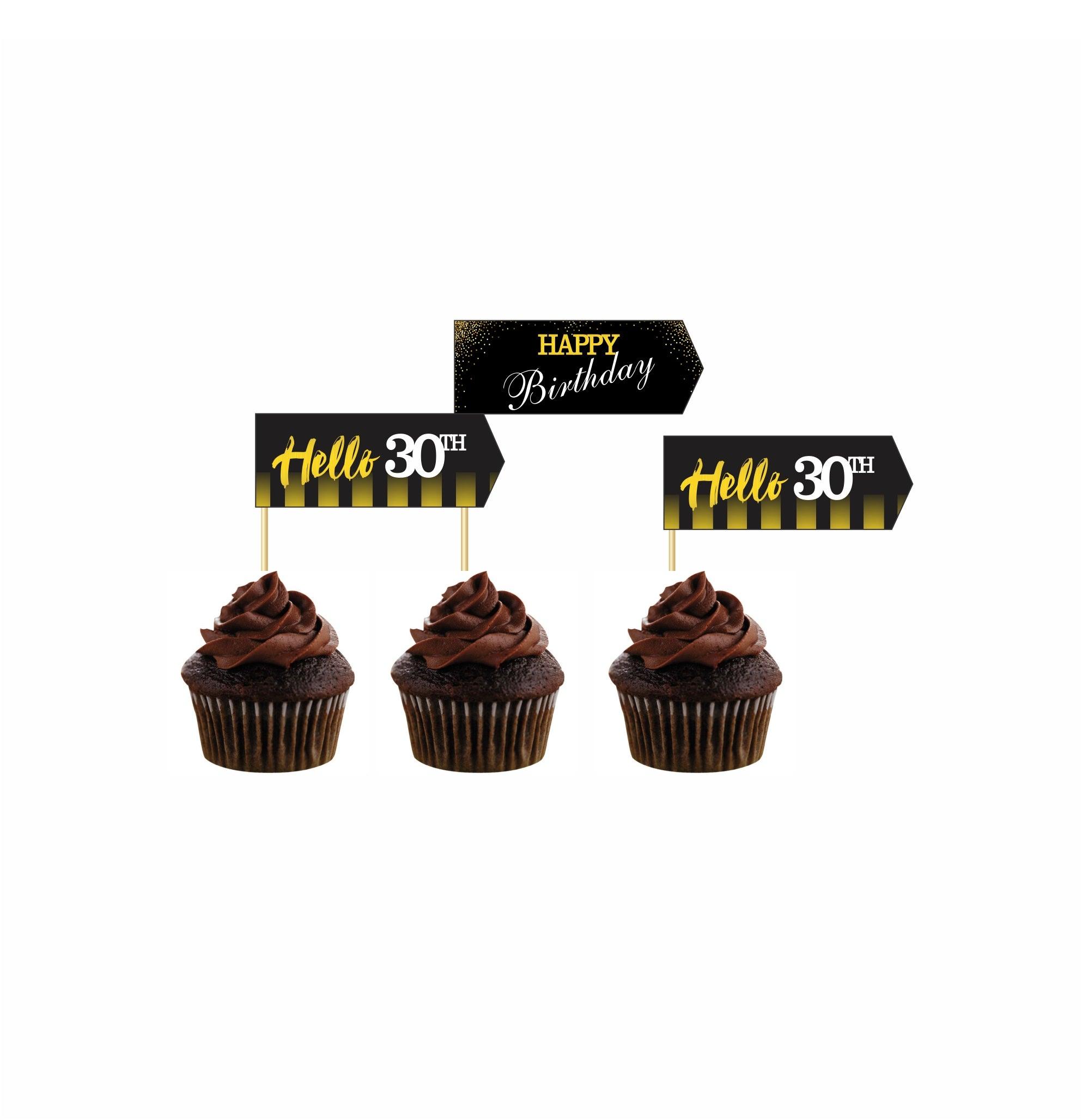 Gold and Black 30th Birthday Birthday Theme Picks THEME PARTIES Pretty UR Party   