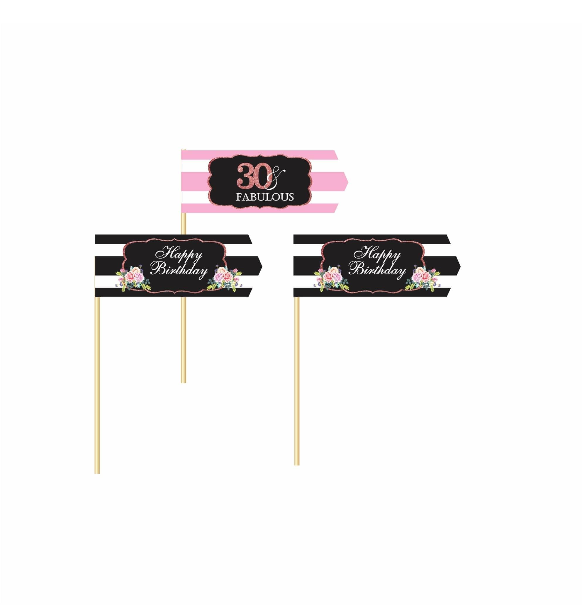 Pink and Black 30th Birthday Birthday Theme Picks THEME PARTIES Pretty UR Party   