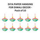 Diwali Hanging Danglers  - Pack of 10 DECORATIONS PRETTY UR PARTY   