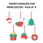 Christmas Hanging Danglers 03- Pack of 6 DECORATIONS PRETTY UR PARTY