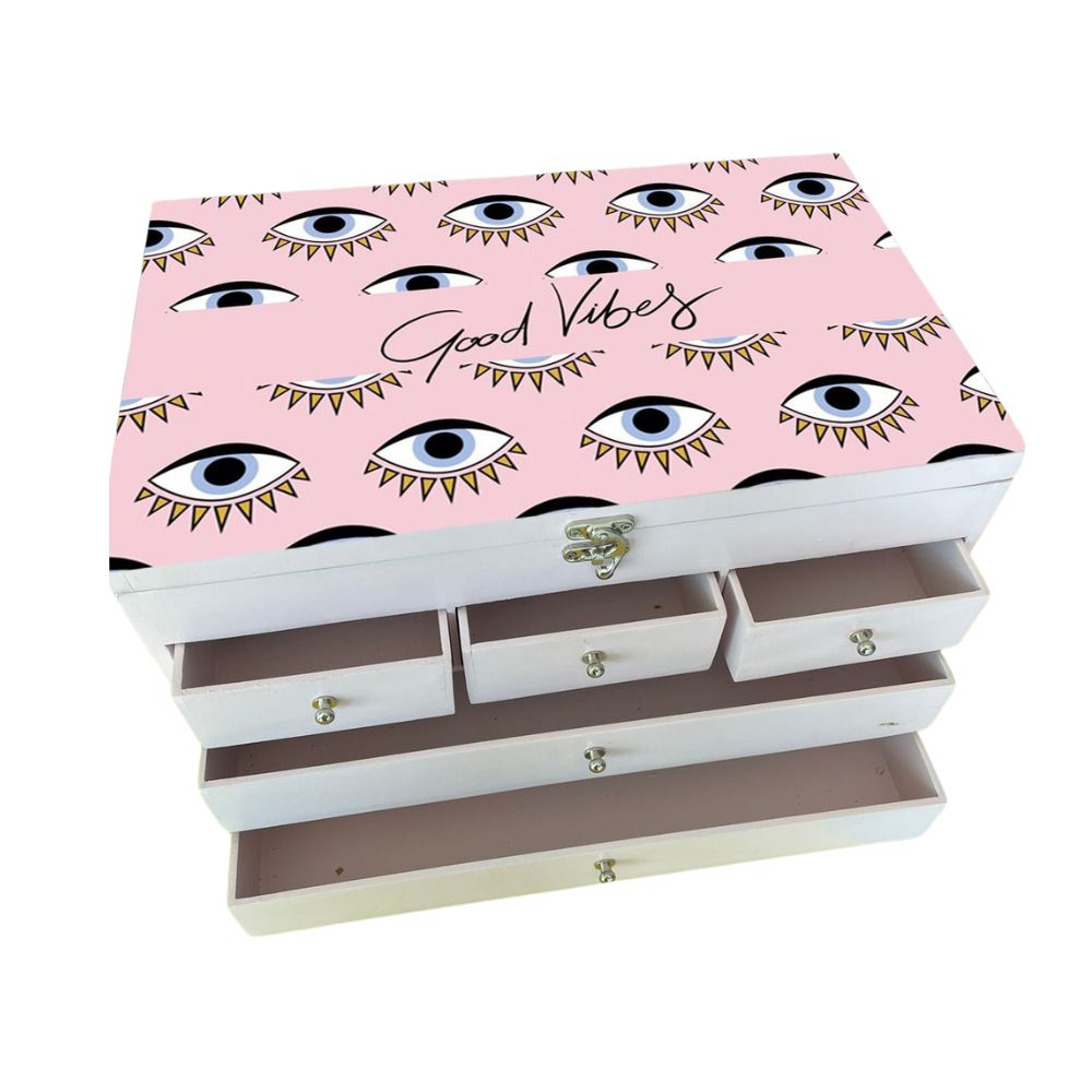 Wooden Vanity with 4 compartments