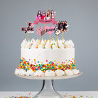 Black Pink theme Printed Cake Topper HANDCRAFTED Pretty UR Party
