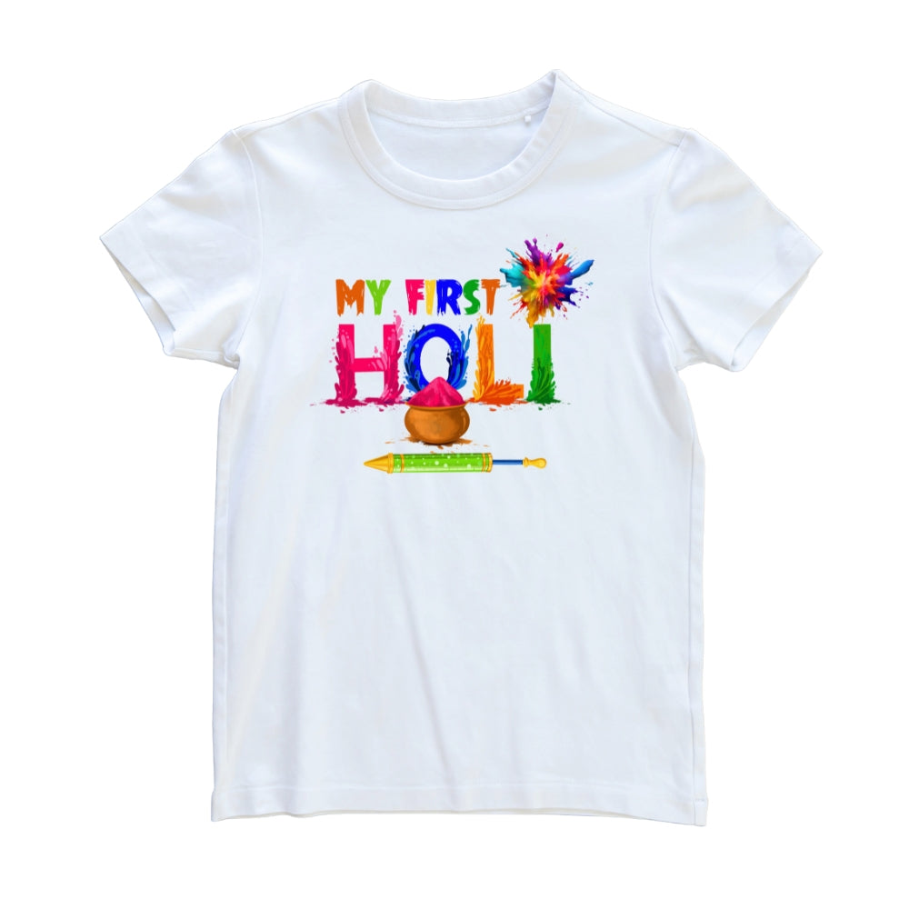 My first Holi T-shirt 02 HOLI Pretty UR Party