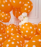 Orange Polka Dots Latex Balloons - Pack of 25 THEME PARTIES Pretty UR Party   