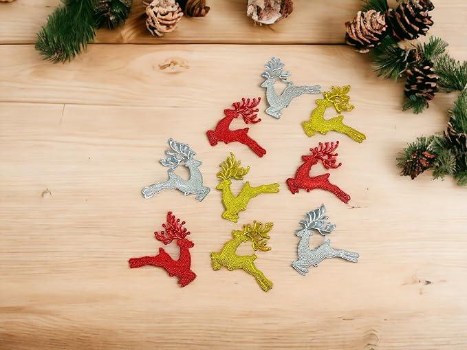 Christmas Reindeer Hanging Ornaments | Tree Hanging Decorations - 6 pcs DECORATIONS Pretty UR Party   