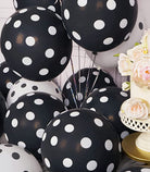 Black Polka Dots Latex Balloons - Pack of 25 ALL PARTY SUPPLIES Pretty UR Party   